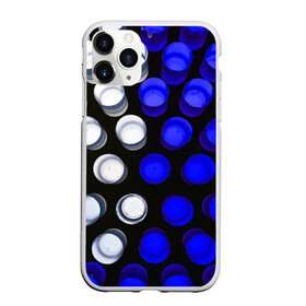 Чехол для iPhone 11 Pro матовый с принтом GGGelt , Силикон |  | abstraction | blue | circles | light | shapes | white | абстракция | белый | круги | свет | синий | формы