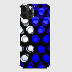 Чехол для iPhone 12 Pro Max с принтом GGGelt , Силикон |  | abstraction | blue | circles | light | shapes | white | абстракция | белый | круги | свет | синий | формы