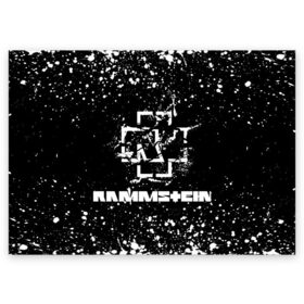 Поздравительная открытка с принтом Rammstein. , 100% бумага | плотность бумаги 280 г/м2, матовая, на обратной стороне линовка и место для марки
 | music | rammstein | rock | индастриал метал | метал группа | музыка | музыкальная группа | немецкая метал группа | рамштайн | рок | хард рок