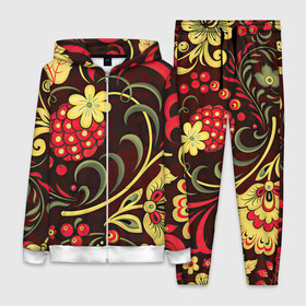 Женский костюм 3D с принтом Хохлома ,  |  | арт | вектор | желтый | зеленый | золотой | красный | малина | народный рисунок | рисунок | хохлома | цветок | цветы | чёрный | ягода | ягоды