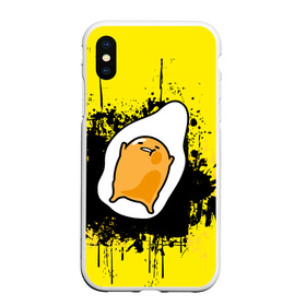 Чехол для iPhone XS Max матовый с принтом Gudetama , Силикон | Область печати: задняя сторона чехла, без боковых панелей | Тематика изображения на принте: gudetama | аниме | веселое яйцо | гудетама | стекающее яйцо | яйцо