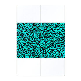 Магнитный плакат 2Х3 с принтом ЛАЗУРНЫЙ ЛЕОПАРД , Полимерный материал с магнитным слоем | 6 деталей размером 9*9 см | Тематика изображения на принте: гепард | гламур | животные | камуфляж | лазурь | леопард | морской | паттерн | пятна | синий