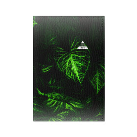 Обложка для паспорта матовая кожа с принтом Листья зеленые CODE ERROR 404 , натуральная матовая кожа | размер 19,3 х 13,7 см; прозрачные пластиковые крепления | Тематика изображения на принте: 404 | code | error | зеленые | листья