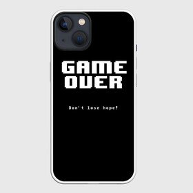 Чехол для iPhone 13 с принтом UNDERTALE GAME OVER ,  |  | sans | undertale | андертале | андертейл | игра | подземная история | подземная сказка | санс | ундертале