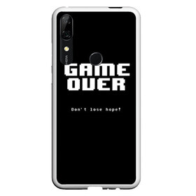 Чехол для Honor P Smart Z с принтом UNDERTALE GAME OVER , Силикон | Область печати: задняя сторона чехла, без боковых панелей | sans | undertale | андертале | андертейл | игра | подземная история | подземная сказка | санс | ундертале