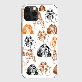 Чехол для iPhone 12 Pro Max с принтом Миленькие собачки , Силикон |  | милые собачки | нарисованные собачки | пес | песик | собака | собаки