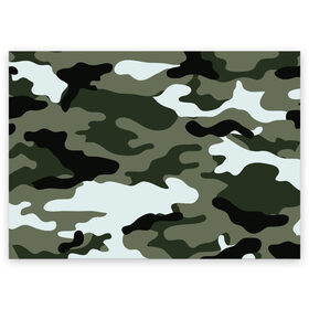 Поздравительная открытка с принтом camouflage 2 , 100% бумага | плотность бумаги 280 г/м2, матовая, на обратной стороне линовка и место для марки
 | Тематика изображения на принте: армия россии | войска | камуфляж | орнамент | узор