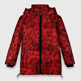 Женская зимняя куртка 3D с принтом Roses , верх — 100% полиэстер; подкладка — 100% полиэстер; утеплитель — 100% полиэстер | длина ниже бедра, силуэт Оверсайз. Есть воротник-стойка, отстегивающийся капюшон и ветрозащитная планка. 

Боковые карманы с листочкой на кнопках и внутренний карман на молнии | алые розы | весна | деревья | касные розы | красная роза | красный цветок | лепестки | лес | лето | листья | май | милион алых роз | на каждый день | осень | поле | роза | розы | солнце | тропики | флора