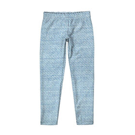 Детские леггинсы 3D с принтом Джинса , полиэстер 85%, спандекс 15% | эластичный пояс, зауженный крой | jeans | абстракция | америка | голубая | деним | джинс | джинсовая | джинсовка | джинсовое | джинсовый | джинсы | текстура | ткань