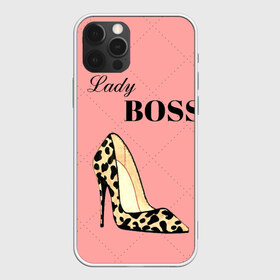 Чехол для iPhone 12 Pro Max с принтом Леди Босс , Силикон |  | Тематика изображения на принте: босс | девушка | леди | леопардовый | пафос | розовый
