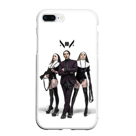 Чехол для iPhone 7Plus/8 Plus матовый с принтом Marilyn Manson , Силикон | Область печати: задняя сторона чехла, без боковых панелей | art | logo | manson | marilyn | rock | usa | великий | лого | логотип | мэнсон | мэрилин | рок | ужасный
