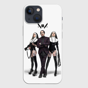 Чехол для iPhone 13 mini с принтом Marilyn Manson ,  |  | art | logo | manson | marilyn | rock | usa | великий | лого | логотип | мэнсон | мэрилин | рок | ужасный