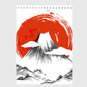Скетчбук с принтом Гора Фудзи , 100% бумага
 | 48 листов, плотность листов — 100 г/м2, плотность картонной обложки — 250 г/м2. Листы скреплены сверху удобной пружинной спиралью | азия | аниме | гора | гора фудзи | кимоно | китай | манга | сакура | суши | фудзияма | цунами | япония