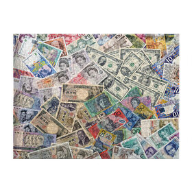 Обложка для студенческого билета с принтом Деньги , натуральная кожа | Размер: 11*8 см; Печать на всей внешней стороне | арт | банкноты | валюта | деньги | доллары | зеленый | иена | красный | серый | синий | фунт стерлингов | юани