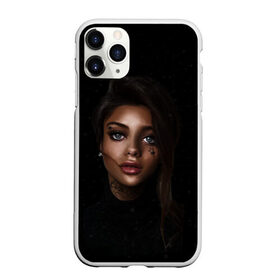 Чехол для iPhone 11 Pro Max матовый с принтом Girl DARK , Силикон |  | Тематика изображения на принте: dark | girl | девушка | звезда | инсомния | тату | татуировка