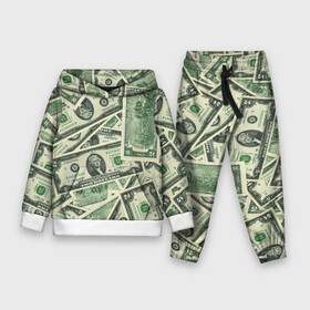 Детский костюм 3D (с толстовкой) с принтом Доллар ,  |  | 100 долларов | арт | банкноты | валюта | деньги | доллар | зеленый | рисунок | сто | сто долларов