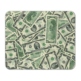 Коврик для мышки прямоугольный с принтом Доллар , натуральный каучук | размер 230 х 185 мм; запечатка лицевой стороны | 100 долларов | арт | банкноты | валюта | деньги | доллар | зеленый | рисунок | сто | сто долларов