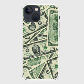 Чехол для iPhone 13 mini с принтом Доллар ,  |  | Тематика изображения на принте: 100 долларов | арт | банкноты | валюта | деньги | доллар | зеленый | рисунок | сто | сто долларов
