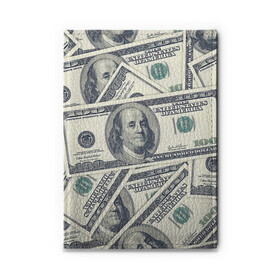 Обложка для автодокументов с принтом Доллары , натуральная кожа |  размер 19,9*13 см; внутри 4 больших “конверта” для документов и один маленький отдел — туда идеально встанут права | 100 долларов | арт | банкноты | валюта | деньги | доллары | зеленый | зелень | сто | сто долларов
