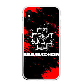 Чехол для iPhone XS Max матовый с принтом Rammstein. , Силикон | Область печати: задняя сторона чехла, без боковых панелей | Тематика изображения на принте: music | rammstein | rock | индастриал метал | метал группа | музыка | музыкальная группа | немецкая метал группа | рамштайн | рок | хард рок