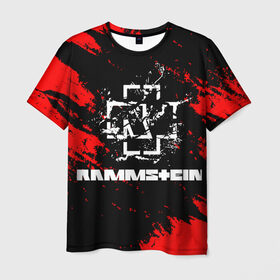 Мужская футболка 3D с принтом Rammstein. , 100% полиэфир | прямой крой, круглый вырез горловины, длина до линии бедер | music | rammstein | rock | индастриал метал | метал группа | музыка | музыкальная группа | немецкая метал группа | рамштайн | рок | хард рок