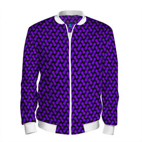 Мужской бомбер 3D с принтом Dorri , 100% полиэстер | застегивается на молнию, по бокам два кармана без застежек, по низу бомбера и на воротнике - эластичная резинка | Тематика изображения на принте: abstraction | pattern | purple | shapes | абстракция | паттерн | фиолетовый | формы