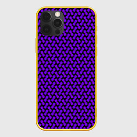 Чехол для iPhone 12 Pro с принтом Dorri , силикон | область печати: задняя сторона чехла, без боковых панелей | abstraction | pattern | purple | shapes | абстракция | паттерн | фиолетовый | формы