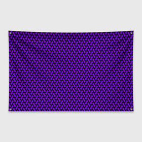 Флаг-баннер с принтом Dorri , 100% полиэстер | размер 67 х 109 см, плотность ткани — 95 г/м2; по краям флага есть четыре люверса для крепления | abstraction | pattern | purple | shapes | абстракция | паттерн | фиолетовый | формы