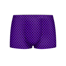 Мужские трусы 3D с принтом Dorri , 50% хлопок, 50% полиэстер | классическая посадка, на поясе мягкая тканевая резинка | abstraction | pattern | purple | shapes | абстракция | паттерн | фиолетовый | формы
