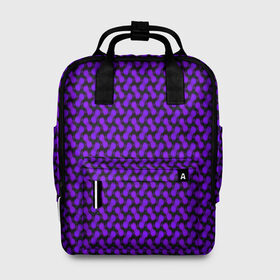 Женский рюкзак 3D с принтом Dorri , 100% полиэстер | лямки с регулируемой длиной, сверху ручки, чтобы рюкзак нести как сумку. Основное отделение закрывается на молнию, как и внешний карман. Внутри два дополнительных кармана, один из которых закрывается на молнию. По бокам два дополнительных кармашка, куда поместится маленькая бутылочка
 | abstraction | pattern | purple | shapes | абстракция | паттерн | фиолетовый | формы