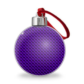 Ёлочный шар с принтом Dorri , Пластик | Диаметр: 77 мм | abstraction | pattern | purple | shapes | абстракция | паттерн | фиолетовый | формы