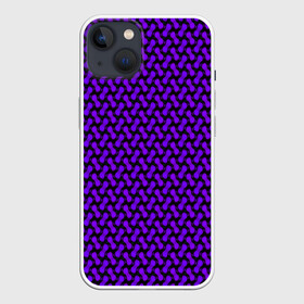 Чехол для iPhone 13 с принтом Dorri ,  |  | abstraction | pattern | purple | shapes | абстракция | паттерн | фиолетовый | формы