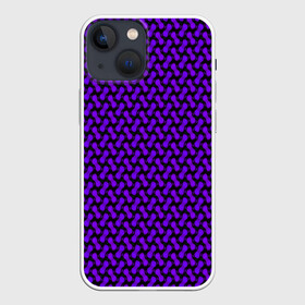 Чехол для iPhone 13 mini с принтом Dorri ,  |  | abstraction | pattern | purple | shapes | абстракция | паттерн | фиолетовый | формы