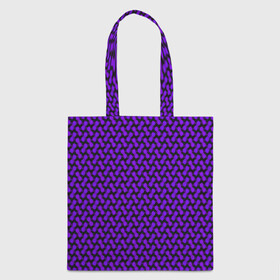 Шоппер 3D с принтом Dorri , 100% полиэстер | Плотность: 200 г/м2; Размер: 34×35 см; Высота лямок: 30 см | abstraction | pattern | purple | shapes | абстракция | паттерн | фиолетовый | формы