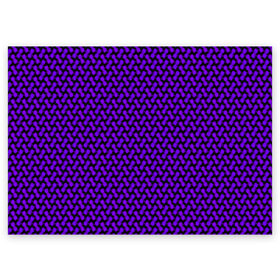Поздравительная открытка с принтом Dorri , 100% бумага | плотность бумаги 280 г/м2, матовая, на обратной стороне линовка и место для марки
 | abstraction | pattern | purple | shapes | абстракция | паттерн | фиолетовый | формы