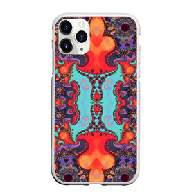 Чехол для iPhone 11 Pro Max матовый с принтом Jecson , Силикон |  | abstraction | colorful | fractal | pattern | shape | абстракция | разноцветный | узор | формы | фрактал