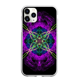 Чехол для iPhone 11 Pro Max матовый с принтом Terol , Силикон |  | abstraction | colorful | fractal | geometry | mandala | neon | pattern | pink | sacral | абстракция | геометрия | неон | разноцветный | розовый | сакральный | узор | фрактал