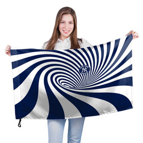 Флаг 3D с принтом New York Yankees , 100% полиэстер | плотность ткани — 95 г/м2, размер — 67 х 109 см. Принт наносится с одной стороны | baseball | new york | sport | team | usa | yankees | бейсбол | нью йорк | спорт | сша
