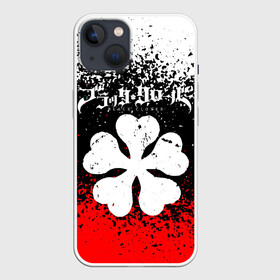 Чехол для iPhone 13 с принтом Черный Клевер трехцветный фон ,  |  | anime | black clover | аниме | боевик | буракку куро:ба | кино | комедия | магия | мультфильм | фэнтези | черный клевер | японская сёнэн манга