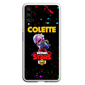 Чехол для Honor 20 с принтом BRAWL STARS COLETTE. , Силикон | Область печати: задняя сторона чехла, без боковых панелей | 8 bit | brawl stars | colette | crow | gale | leon | max | mecha | mecha crow | mr.p | sally leon | shark | tara | virus 8 bit | werewolf leon | акула | берли | бравл старс | ворон | коллет | макс | оборотень