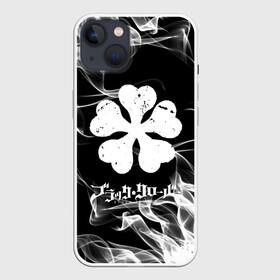 Чехол для iPhone 13 с принтом Black Clover with white smoke ,  |  | anime | black clover | аниме | боевик | буракку куро:ба | кино | комедия | магия | мультфильм | фэнтези | черный клевер | японская сёнэн манга