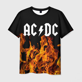 Мужская футболка 3D с принтом AC/DC. , 100% полиэфир | прямой крой, круглый вырез горловины, длина до линии бедер | ac dc | music | rock | австралийская рок группа | ас дс | асдс | блюз рок | музыка | переменный ток постоянный ток | рок | рок н ролл | хард рок | эй си ди си