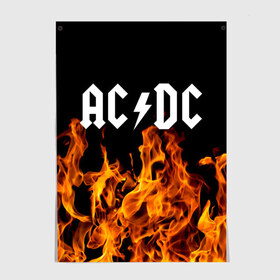 Постер с принтом AC/DC. , 100% бумага
 | бумага, плотность 150 мг. Матовая, но за счет высокого коэффициента гладкости имеет небольшой блеск и дает на свету блики, но в отличии от глянцевой бумаги не покрыта лаком | ac dc | music | rock | австралийская рок группа | ас дс | асдс | блюз рок | музыка | переменный ток постоянный ток | рок | рок н ролл | хард рок | эй си ди си