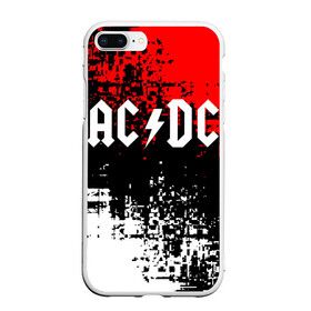 Чехол для iPhone 7Plus/8 Plus матовый с принтом AC DC , Силикон | Область печати: задняя сторона чехла, без боковых панелей | ac dc | music | rock | австралийская рок группа | ас дс | асдс | блюз рок | музыка | переменный ток постоянный ток | рок | рок н ролл | хард рок | эй си ди си