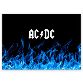 Поздравительная открытка с принтом AC/DC. , 100% бумага | плотность бумаги 280 г/м2, матовая, на обратной стороне линовка и место для марки
 | ac dc | music | rock | австралийская рок группа | ас дс | асдс | блюз рок | музыка | переменный ток постоянный ток | рок | рок н ролл | хард рок | эй си ди си