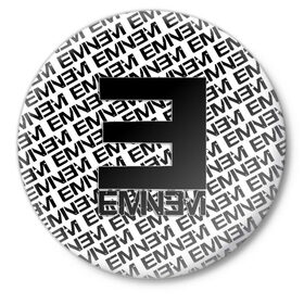 Значок с принтом EMINEM ,  металл | круглая форма, металлическая застежка в виде булавки | eminem | rap | актёр | американский рэпер | композитор | маршалл | продюсер | рэп | рэпер | эминем