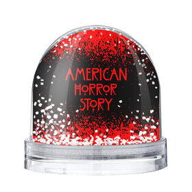 Снежный шар с принтом American Horror Story. , Пластик | Изображение внутри шара печатается на глянцевой фотобумаге с двух сторон | 