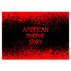 Поздравительная открытка с принтом American Horror Story. , 100% бумага | плотность бумаги 280 г/м2, матовая, на обратной стороне линовка и место для марки
 | 