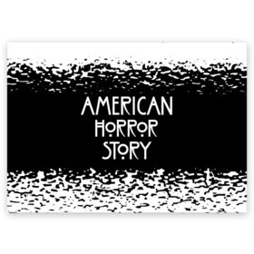 Поздравительная открытка с принтом American Horror Story. , 100% бумага | плотность бумаги 280 г/м2, матовая, на обратной стороне линовка и место для марки
 | Тематика изображения на принте: american horror story | netflix | американ хоррор стори | американская история ужасов | драма | загадочные события | кино | мини сериал | нетфликс | очень странные дела | сериалы | триллер | ужасы | фантастика