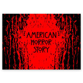 Поздравительная открытка с принтом American Horror Story. , 100% бумага | плотность бумаги 280 г/м2, матовая, на обратной стороне линовка и место для марки
 | 